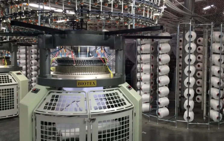 Knit fabric manufacturing process
